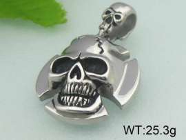Stainless Skull Pendant