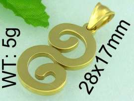 Stainless Steel Gold-plating Pendant