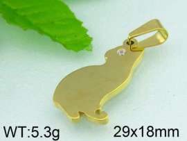 Stainless Steel Gold-plating Pendant