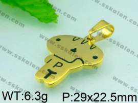 Stainless Steel Gold-plating Pendant