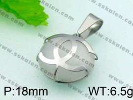 Stainless Steel Stone&Crystal Pendant