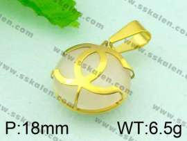 Stainless Steel Stone&Crystal Pendant