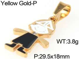 Stainless Steel Gold-plating Pendant
