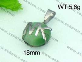 Stainless Steel Stone&Crystal Pendant