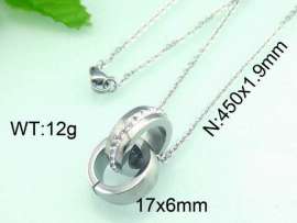 Stainless Steel Stone&Crystal Pendant