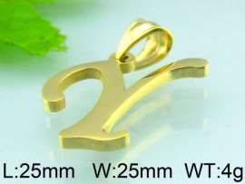 Stainless Steel Gold-plating Pendant
