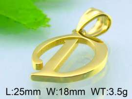 Stainless Steel Gold-plating Pendant