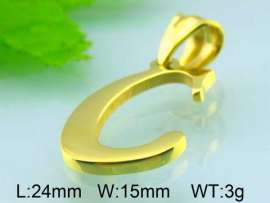 Stainless Steel Gold-plating Pendant