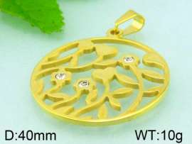 Stainless Steel Gold-plating Pendant