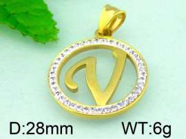 Stainless Steel Gold-plating Pendant