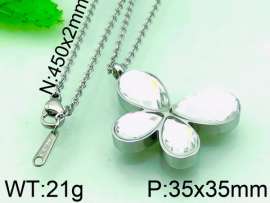 Stainless Steel Stone & Crystal Pendant