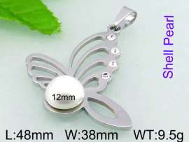 SS Shell Pearl Pendant