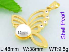 SS Shell Pearl Pendant