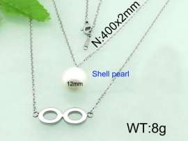 SS Shell Pearl Pendant
