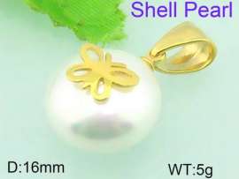 SS Shell Pearl Pendant