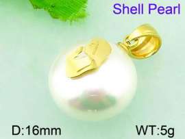 SS Shell Pearl Pendant