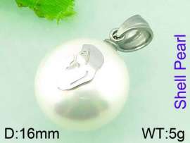 SS Shell Pearl Pendant