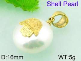 SS Shell Pearl Pendant
