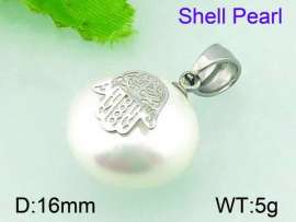 SS Shell Pearl Pendant