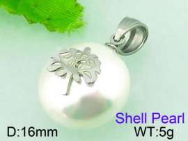 SS Shell Pearl Pendant