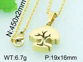 Stainless Steel Gold-plating Pendant