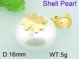 SS Shell Pearl Pendant