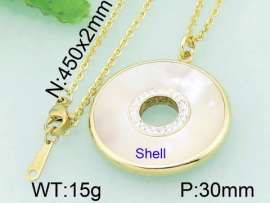 Stainless Steel Stone & Crystal Pendant