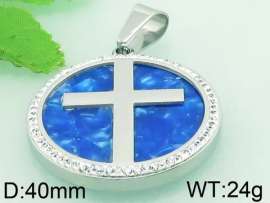 Stainless Steel Stone & Crystal Pendant