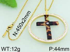 Stainless Steel Stone & Crystal Pendant