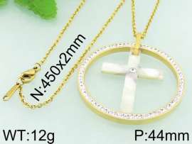 Stainless Steel Stone & Crystal Pendant