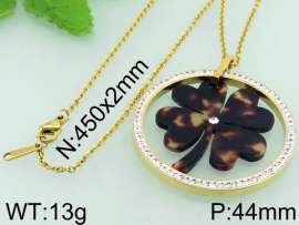 Stainless Steel Stone & Crystal Pendant