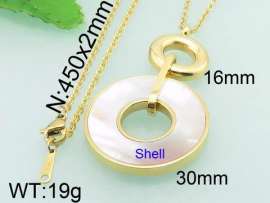 SS Shell Pearl Pendant