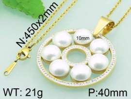 SS Shell Pearl Pendant