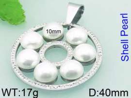 SS Shell Pearl Pendant