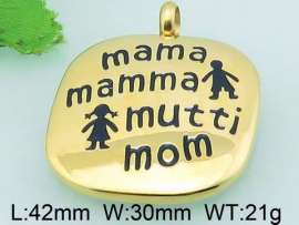 Stainless Steel Gold-plating Pendant