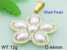 SS Shell Pearl Pendant