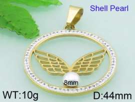 SS Shell Pearl Pendant