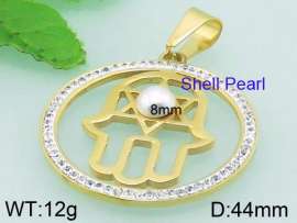 SS Shell Pearl Pendant