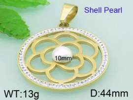 SS Shell Pearl Pendant