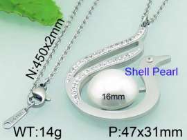 SS Shell Pearl Pendant