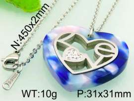 Stainless Steel Stone & Crystal Pendant