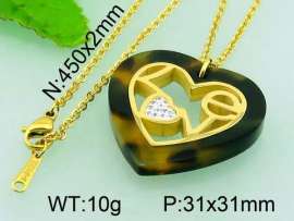 Stainless Steel Stone & Crystal Pendant