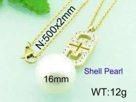 Stainless Steel Stone & Crystal Pendant