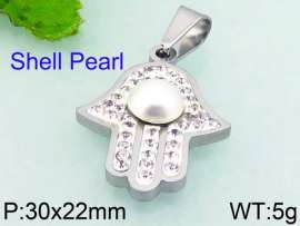 SS Shell Pearl Pendant