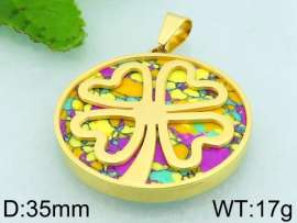 Stainless Steel Gold-plating Pendant