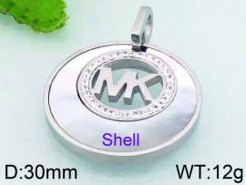 Stainless Steel Stone & Crystal Pendant