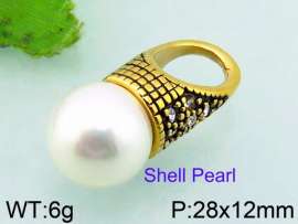 SS Shell Pearl Pendant