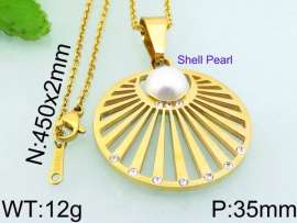 SS Shell Pearl Pendant