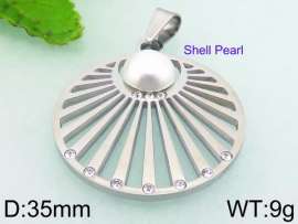 SS Shell Pearl Pendant