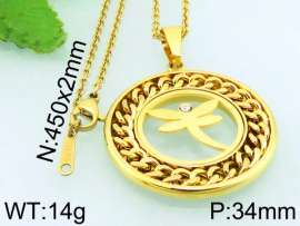 Stainless Steel Gold-plating Pendant
